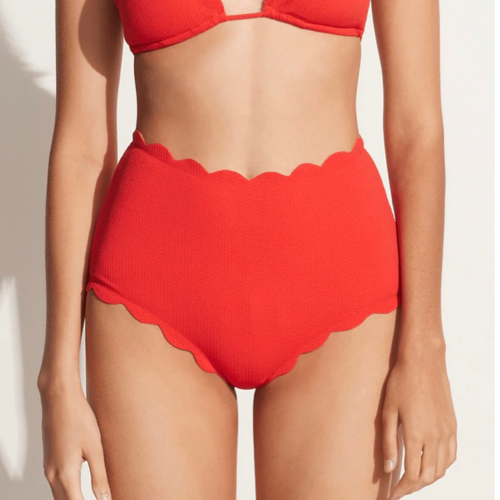 Marysia Poppy Red Monica Clara Bikini Bottoms  (S)